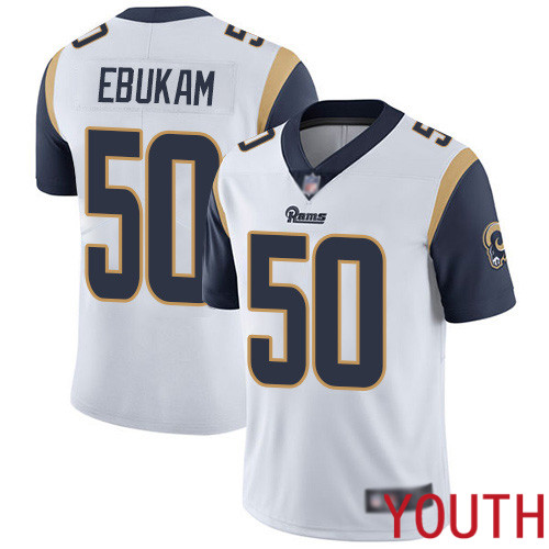 Los Angeles Rams Limited White Youth Samson Ebukam Road Jersey NFL Football 50 Vapor Untouchable